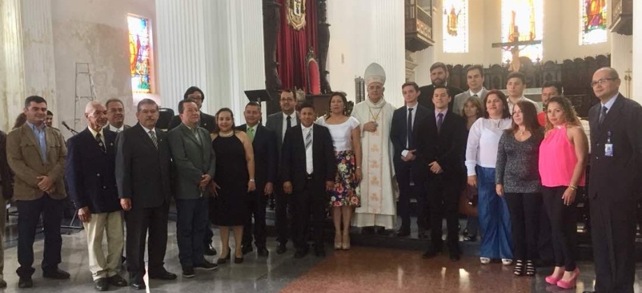 El Consulado de Colombia en San Cristóbal celebró con una misa los 208 años de Independencia del país