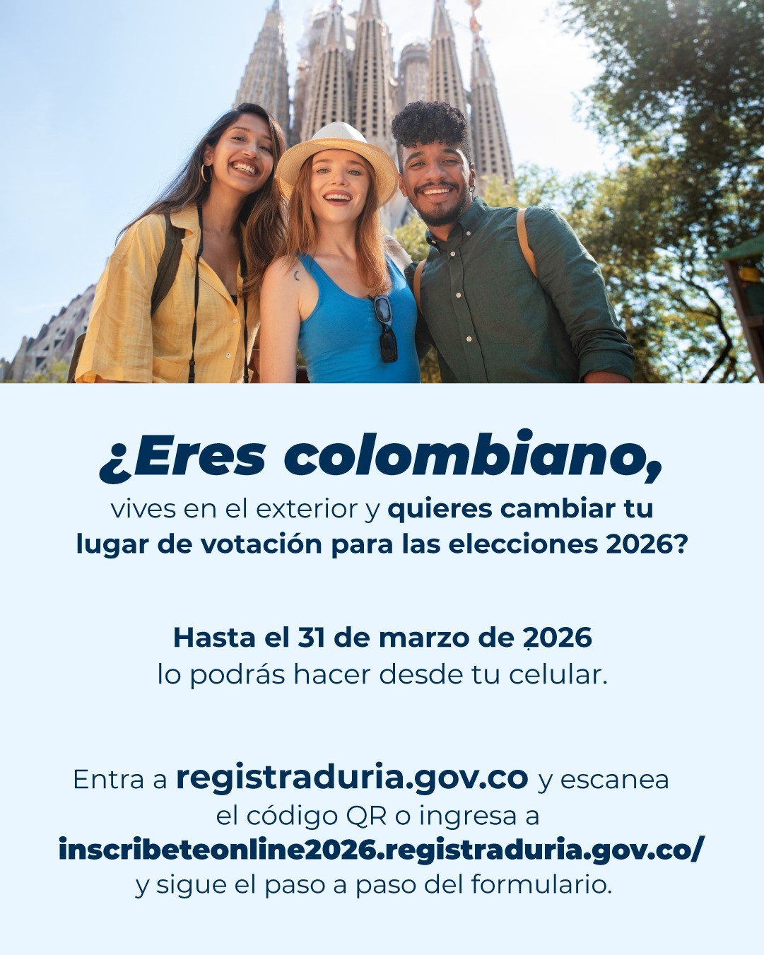 Inscripción de cédula de ciudadanía para las elecciones 2026