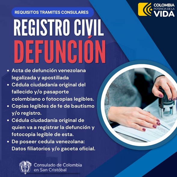 Registro Defunción