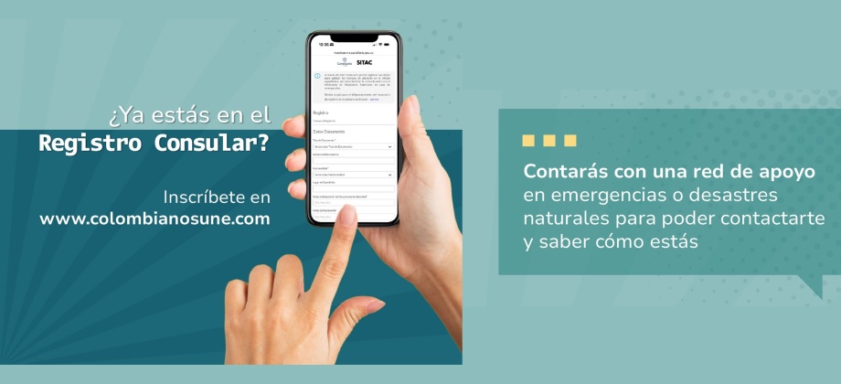 El Consulado de Colombia en San Cristóbal Venezuela invita a realizar la inscripción en el registro consular