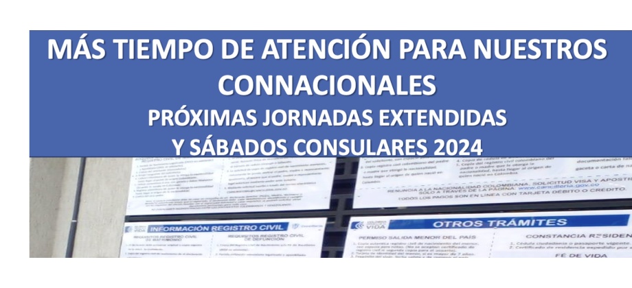 Más tiempo de atención para nuestros connacionales en el Consulado de Colombia en San Cristóbal 